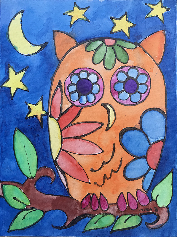 Corujinha - 30 x 40 - Tc Mista